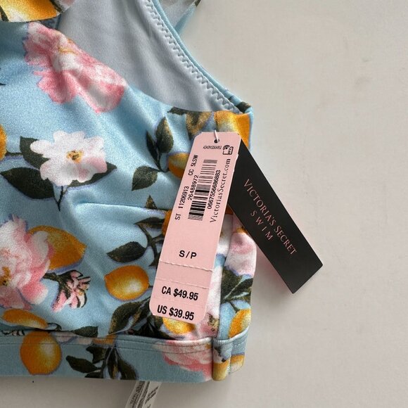 Victoria’s Secret Blue Lemon Ruffle One Shoulder Swim Top and Bottom Bikini CHEE - Picture 8 of 16